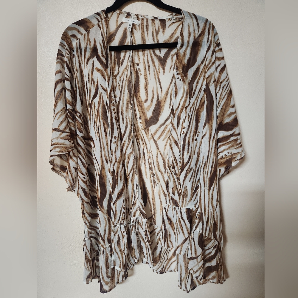 Maurices Zebra Print Kimono